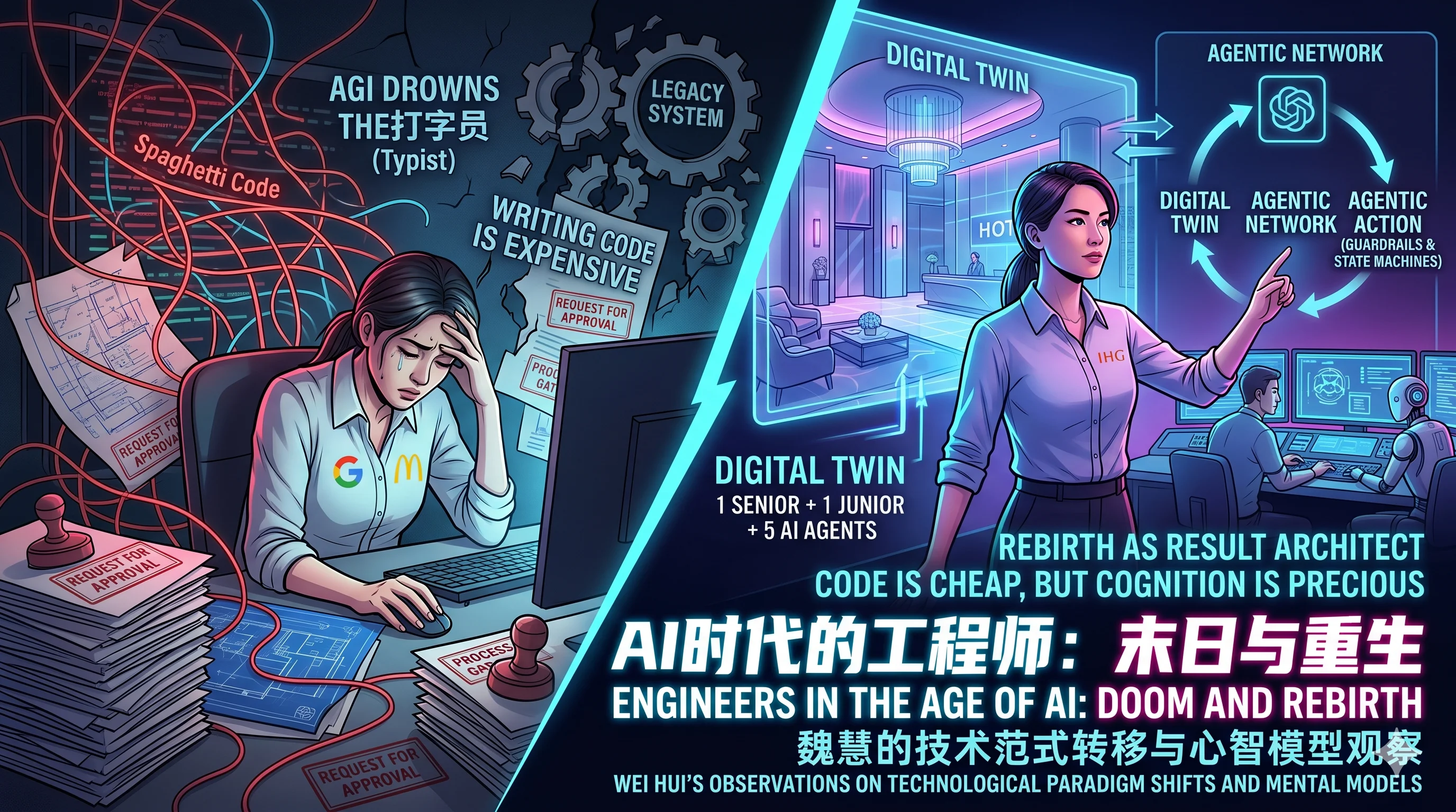 AI时代的工程师末日与重生：一位谷歌/麦当劳/IHG三栖技术领袖的底层观察