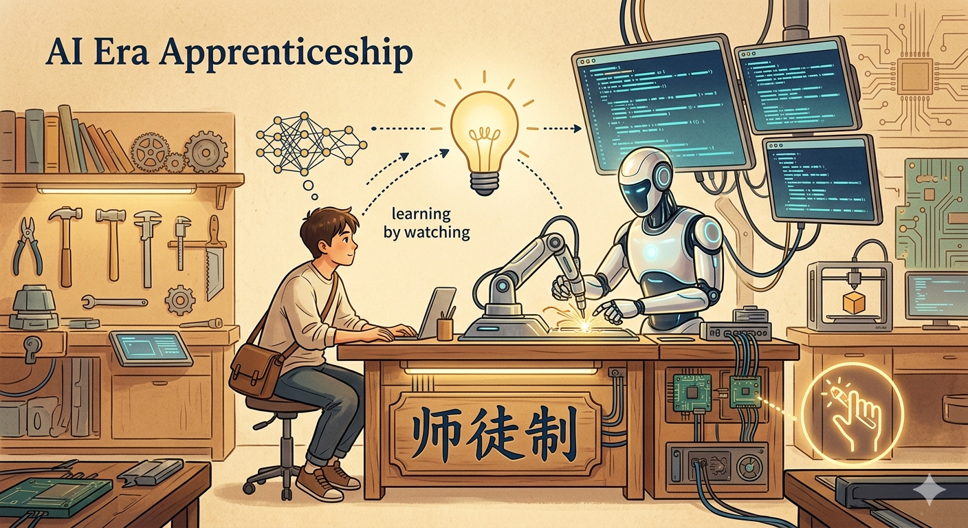AI时代的师徒制：看师傅干活，练就一身好手感